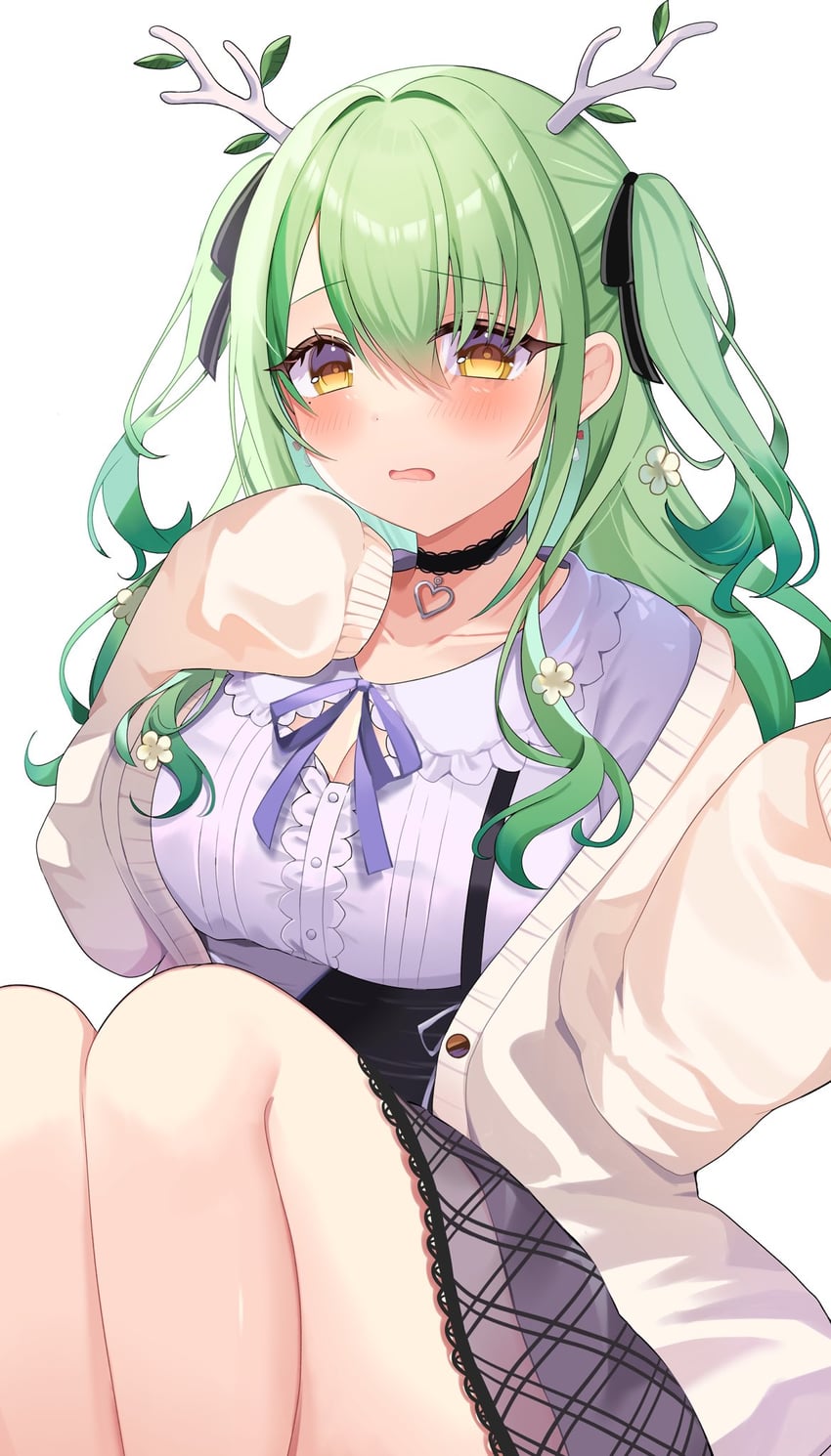 ceres fauna (hololive and 1 more) drawn by ikanikannika