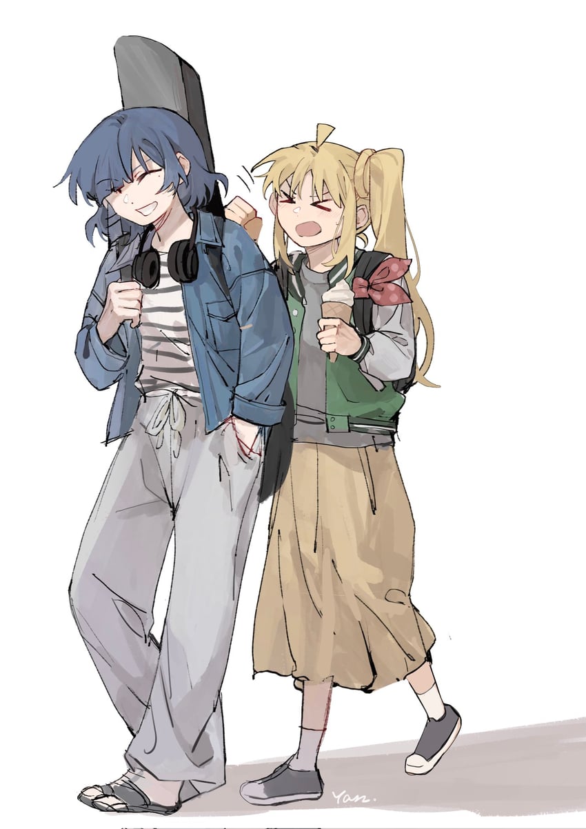 ijichi nijika and yamada ryo (bocchi the rock!) drawn by yanlingjinshilihuahua