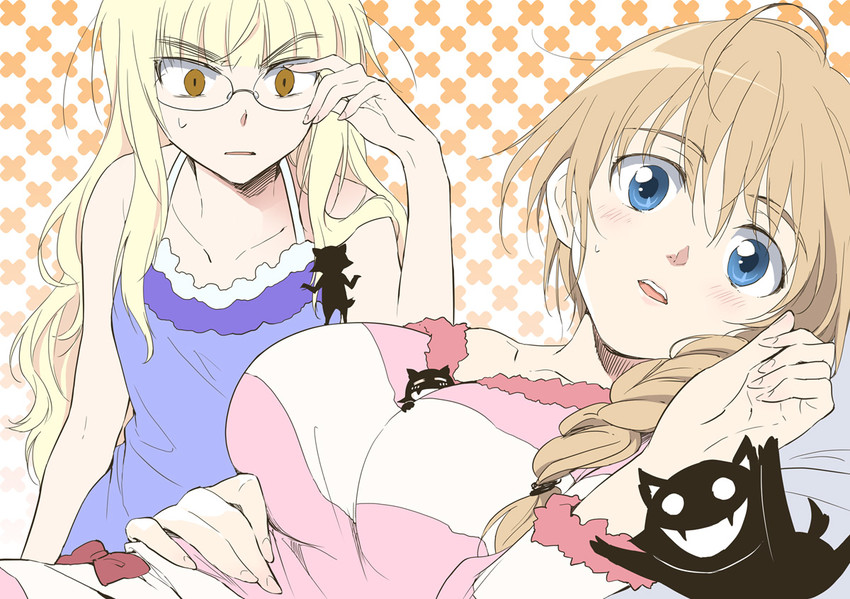 miyafuji yoshika, perrine h. clostermann, and lynette bishop (world witches series and 1 more) drawn by agahari