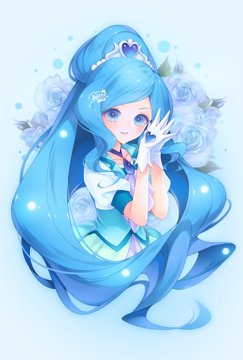 sawaizumi chiyu and cure fontaine (precure and 1 more) drawn by aoi_itou