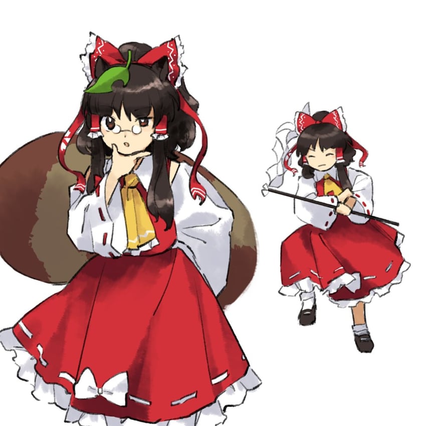hakurei reimu and futatsuiwa mamizou (touhou) drawn by kaigen_1025