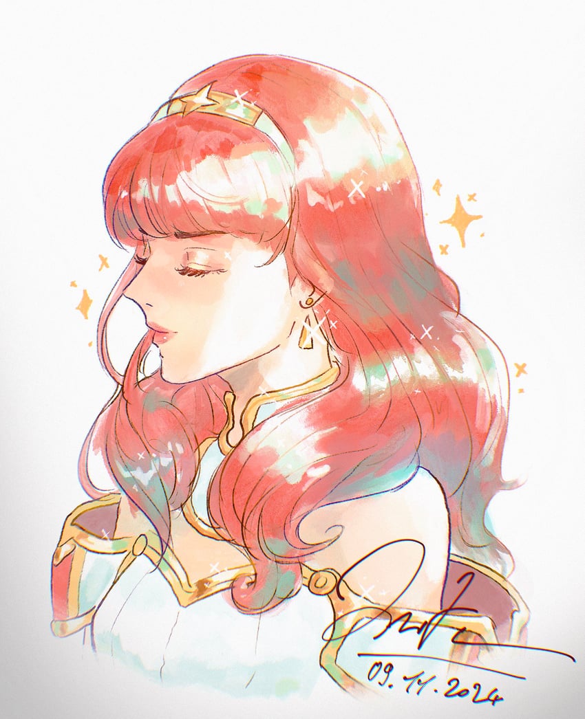 celica (fire emblem and 1 more) drawn by melia_art