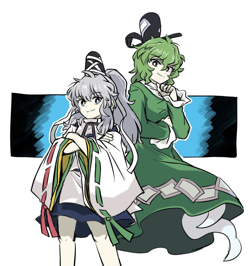 mononobe no futo and soga no tojiko (touhou) drawn by mc_pyth