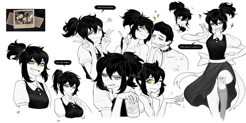 renee graves and douglas graves (the coffin of andy and leyley) drawn by aierlaobo