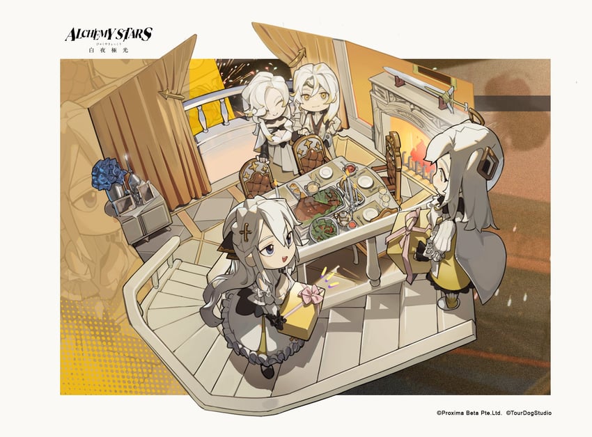 carleen, schwartz, joshua, and mia (alchemy stars)