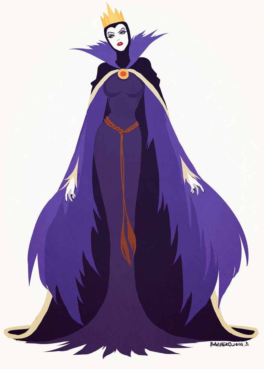 queen grimhilde (snow white and the seven dwarfs) drawn by baz_neko