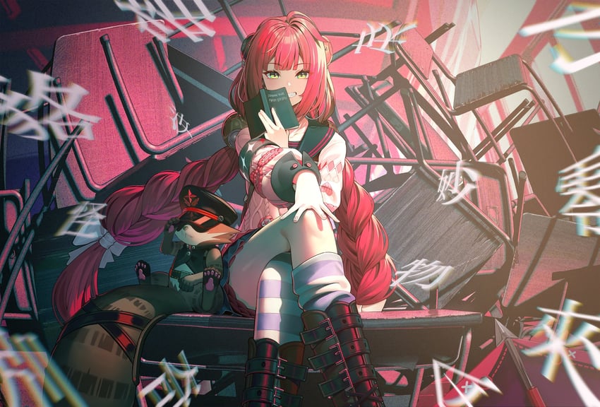 ukinami yuzuha (zenless zone zero) drawn by midori_matsukaze