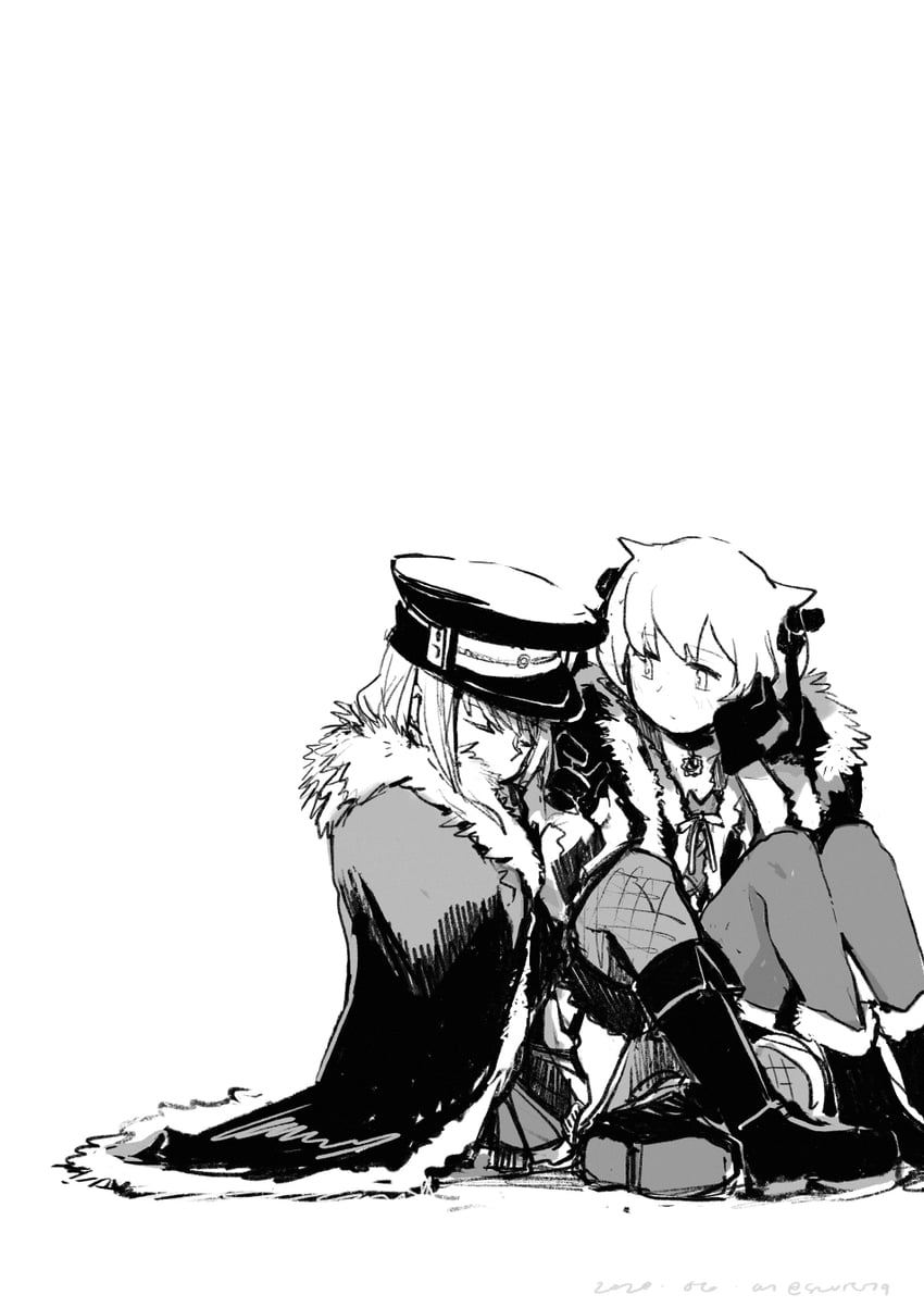 alina gray and azusa mifuyu (mahou shoujo madoka magica and 1 more) drawn by silverxp