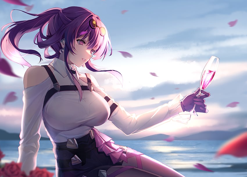 kafka (honkai and 1 more) drawn by andy_h
