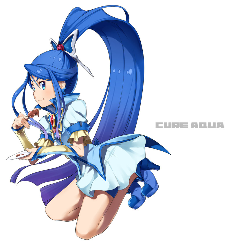 minazuki karen and cure aqua (precure and 2 more) drawn by yuuzii