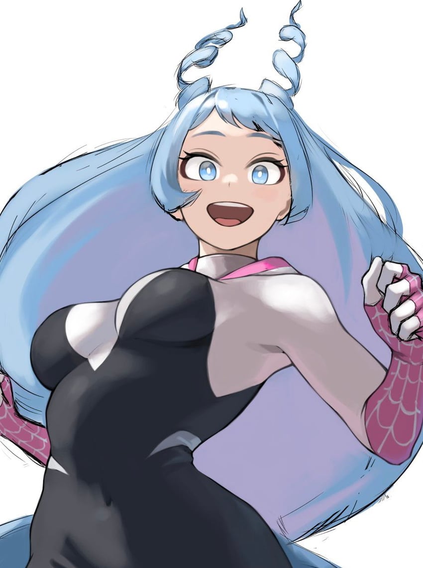 spider-gwen and hado nejire (boku no hero academia and 2 more) drawn by fengling_(furin-jp)