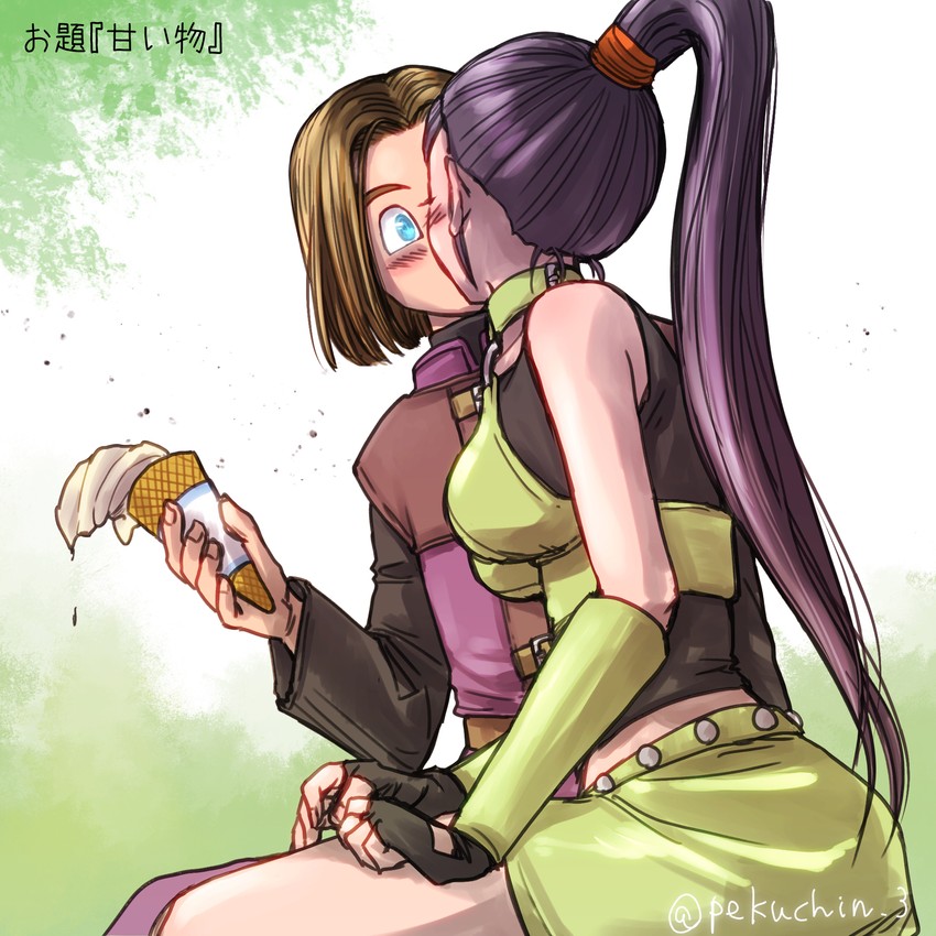 hero and martina (dragon quest and 1 more) drawn by pekuchin_(pekuchin_3)