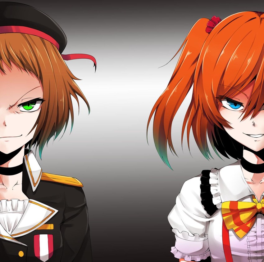 kosaka honoka and kira tsubasa (love live! and 2 more) drawn by kakutasu