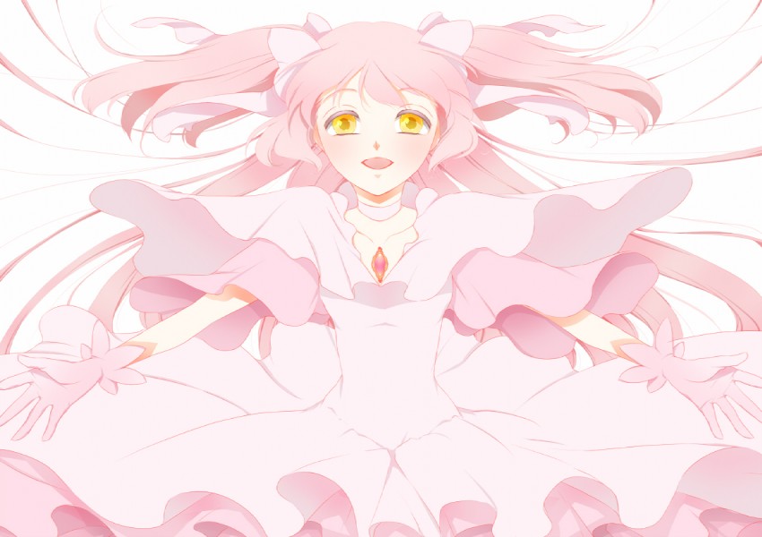 kaname madoka and ultimate madoka (mahou shoujo madoka magica) drawn by asato_(asa1027)