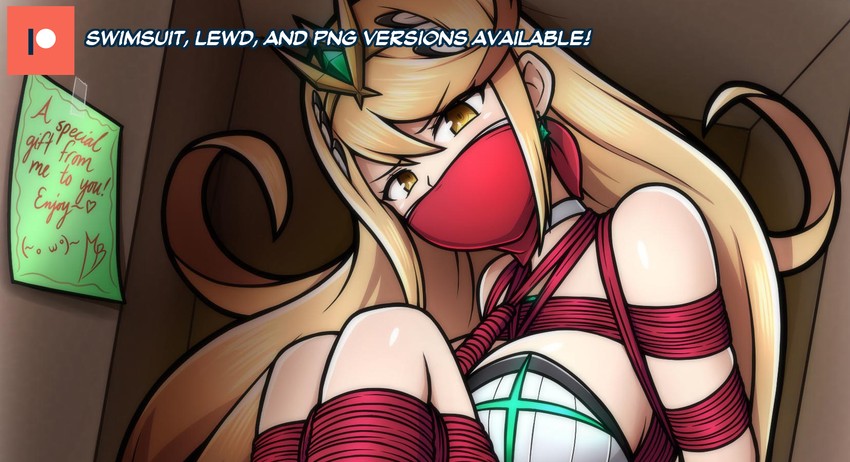 mythra (xenoblade chronicles and 1 more) drawn by magnolia-baillon