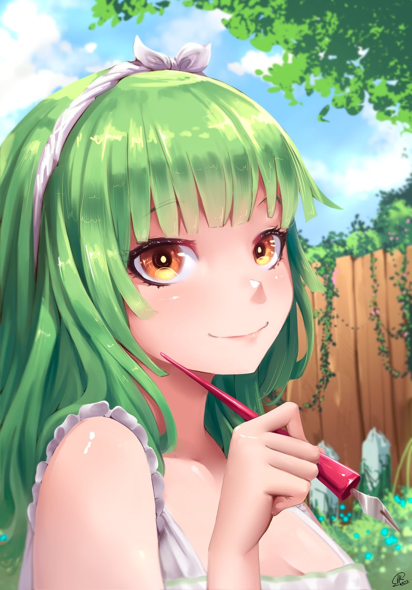 sengoku nadeko (monogatari and 1 more) drawn by jk_arts