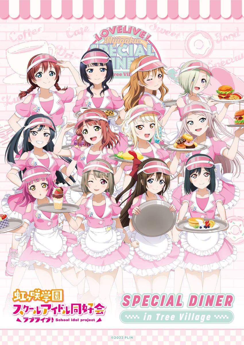 yuki setsuna, uehara ayumu, osaka shizuku, tennoji rina, nakasu kasumi, and 7 more (love live! and 1 more)