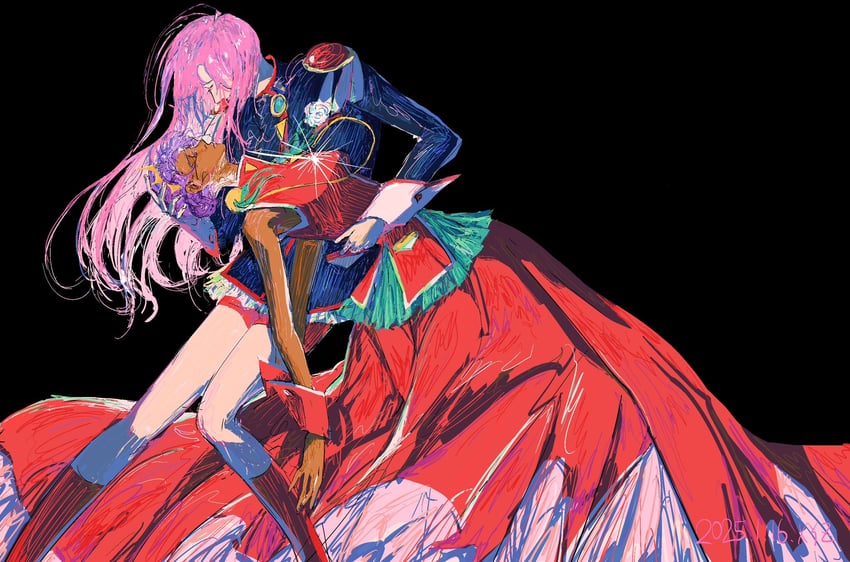 tenjou utena and himemiya anthy (shoujo kakumei utena) drawn by windychariot