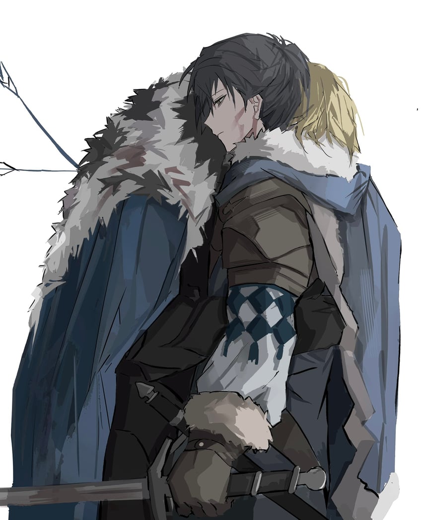 dimitri alexandre blaiddyd and felix hugo fraldarius (fire emblem and 1 more) drawn by krank