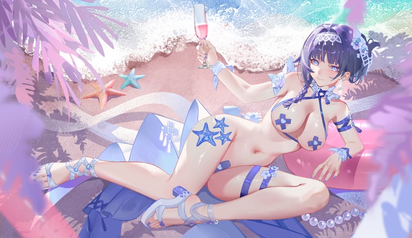 raiden mei (honkai and 1 more) drawn by comet-c