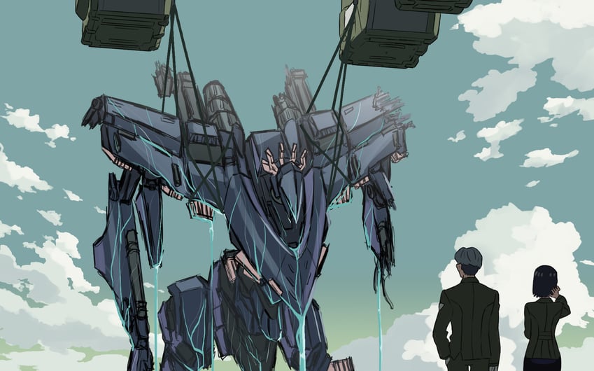 challia bull, comoli harcourt, and stasis (gundam and 3 more) drawn by sudrajatdhanu