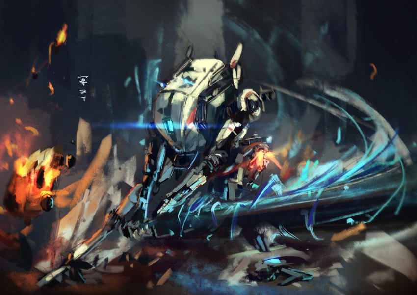ronin (titanfall and 1 more) drawn by jun_zt