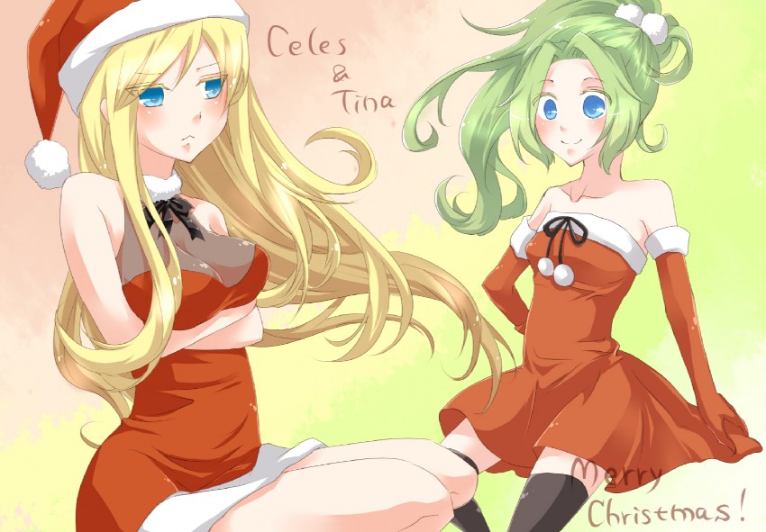 terra branford and celes chere (final fantasy and 1 more) drawn by ginshachi