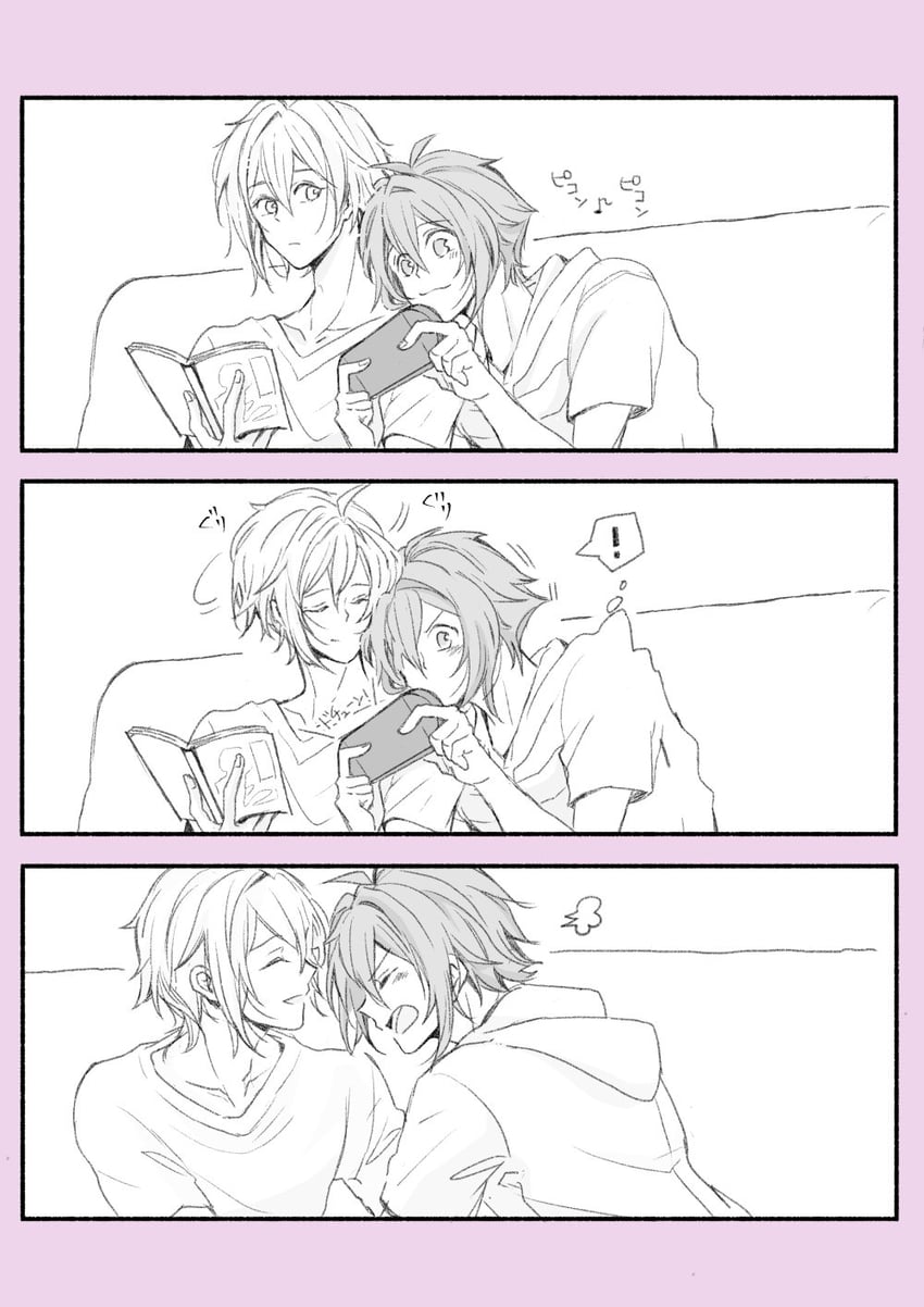 nanase riku and kujou tenn (idolish7) drawn by ito_sn
