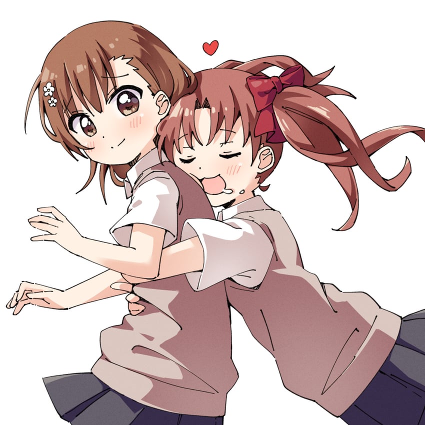 misaka mikoto and shirai kuroko (toaru majutsu no index and 1 more) drawn by haru_(konomi_150)