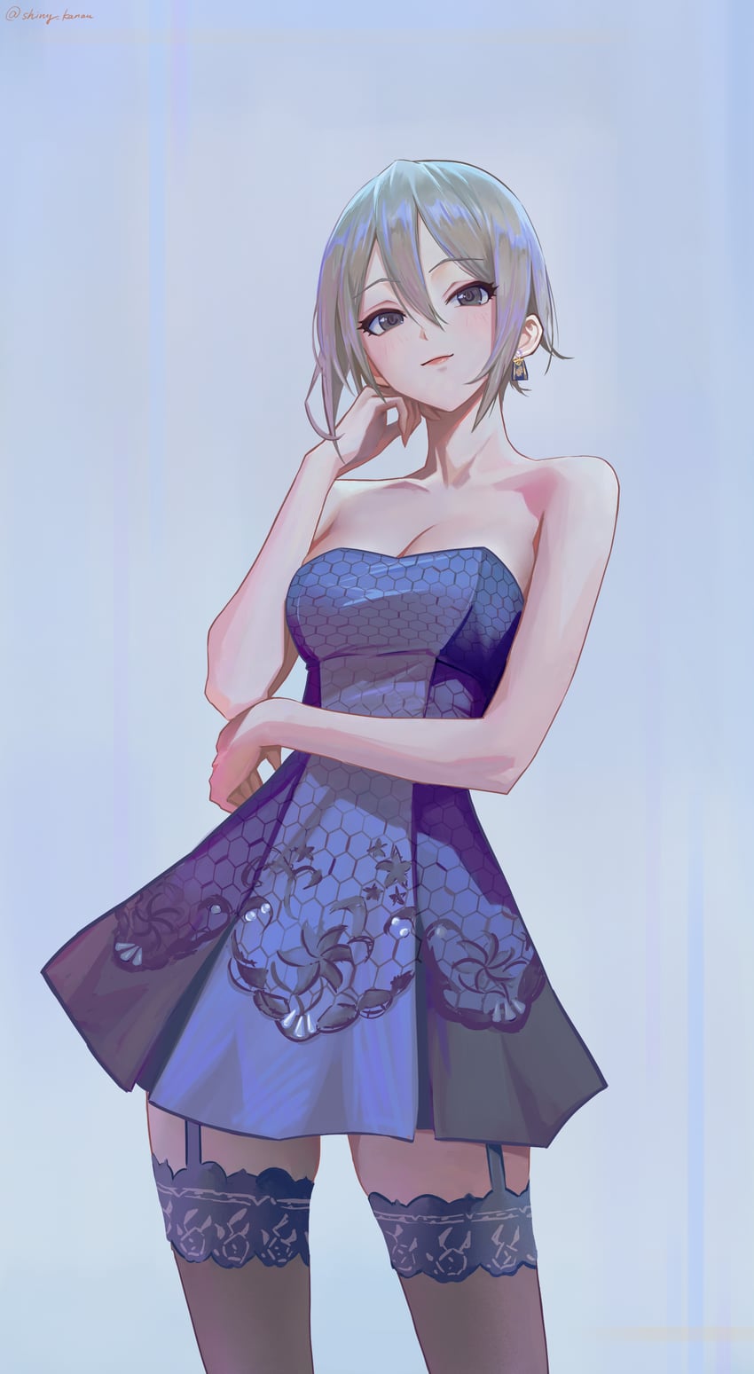 shiomi syuko (idolmaster and 1 more) drawn by qingli_ye
