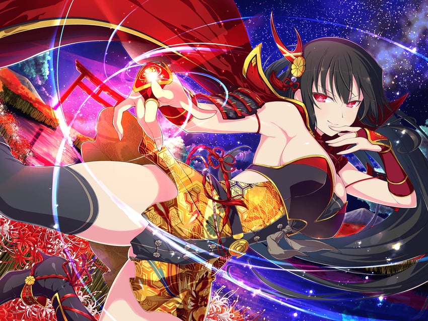 kagura (senran kagura and 1 more) drawn by yaegashi_nan