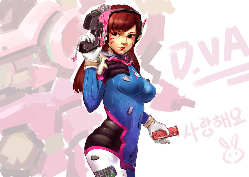 d.va (overwatch and 1 more) drawn by freezing_(qq774517855)