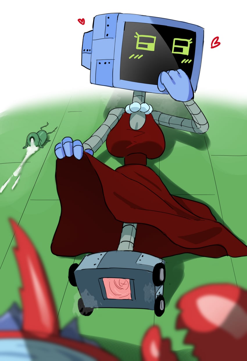 mr. krabs, plankton, and karen (spongebob squarepants) drawn by shengtian