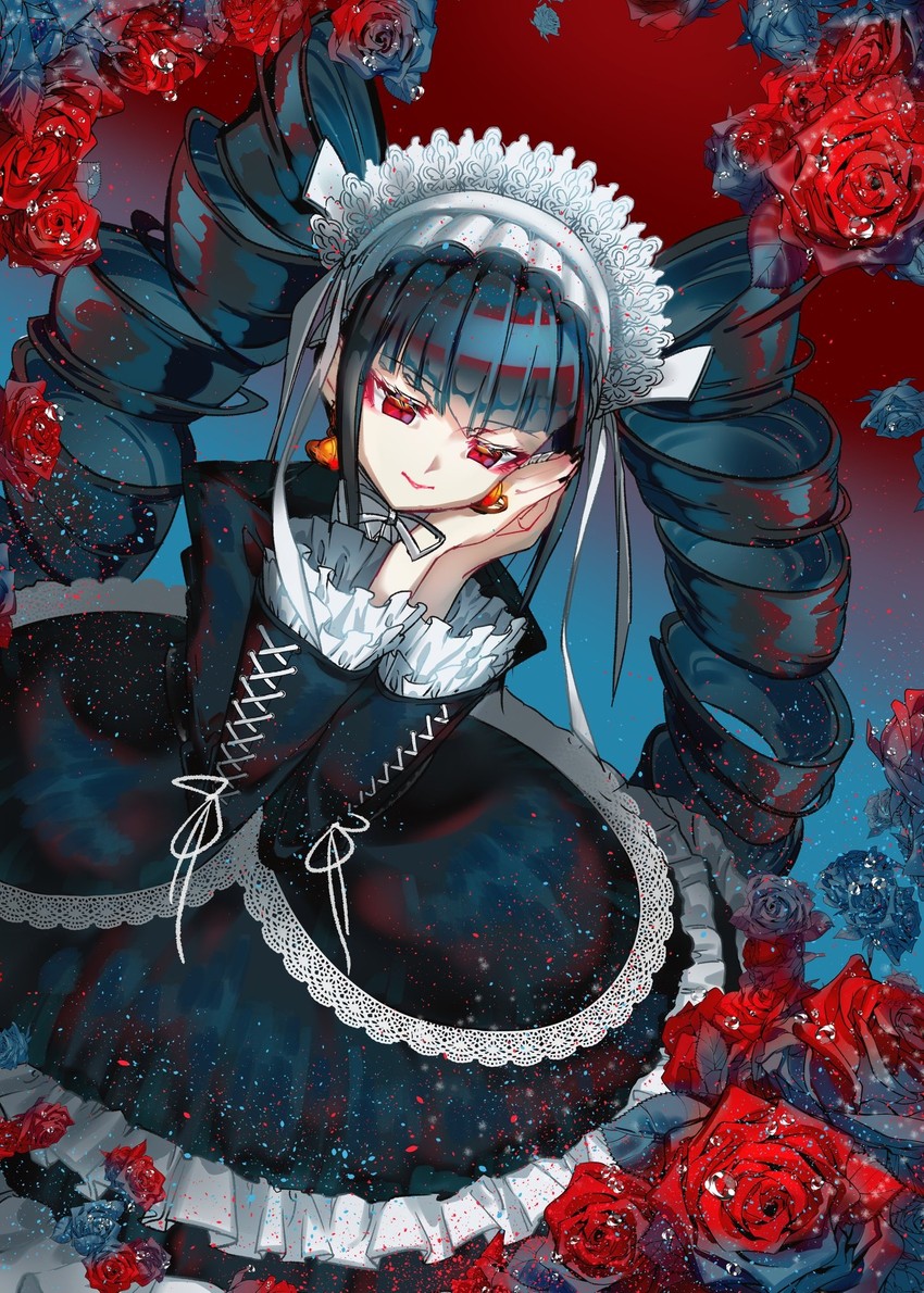 celestia ludenberg (danganronpa and 1 more) drawn by yomu_(dangan_yomu)