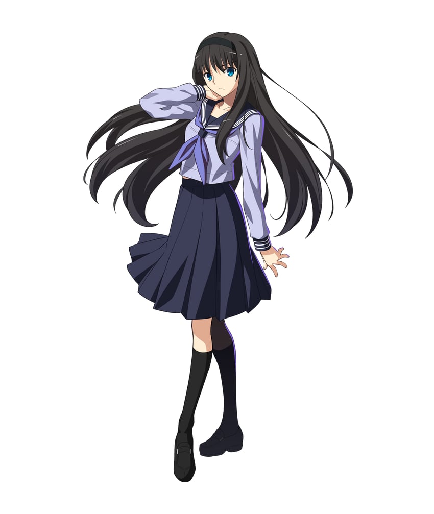 tohno akiha (tsukihime and 2 more) drawn by takeuchi_takashi