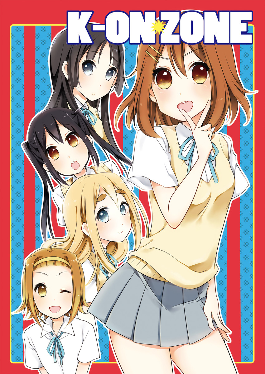 akiyama mio, nakano azusa, hirasawa yui, tainaka ritsu, and kotobuki tsumugi (k-on!) drawn by aruki