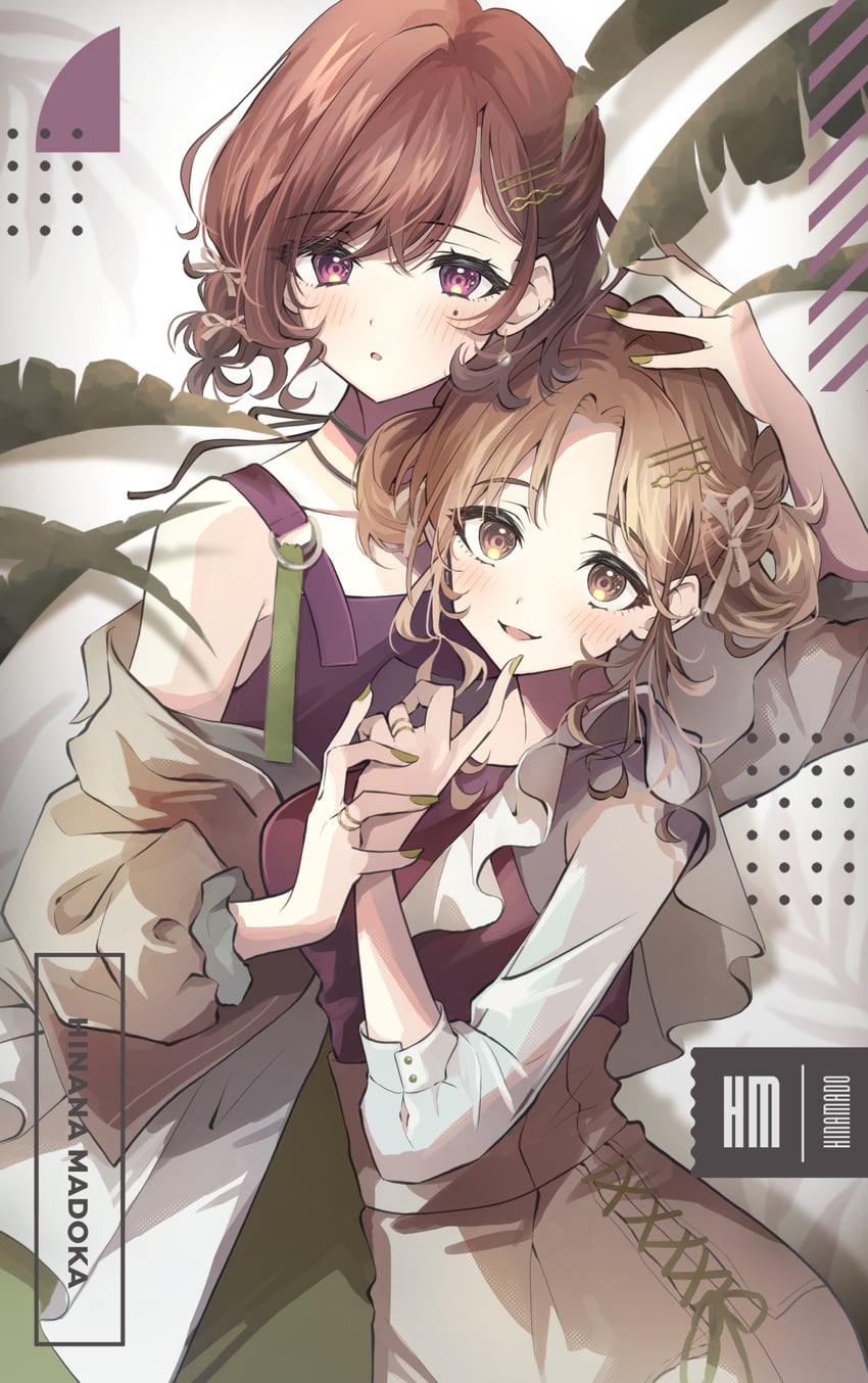 higuchi madoka and ichikawa hinana (idolmaster and 1 more) drawn by umeume_(totoya)