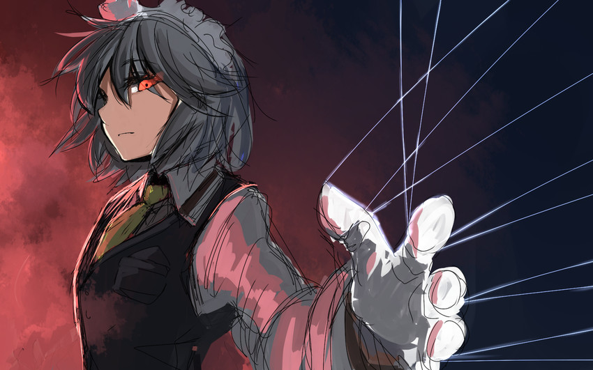 izayoi sakuya and walter c. dornez (touhou and 1 more) drawn by shirorin_(ballet_girl's)