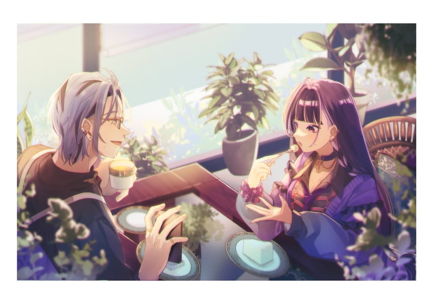 meloco kyoran and hex haywire (nijisanji and 1 more) drawn by kaburagi_(pnoir087)