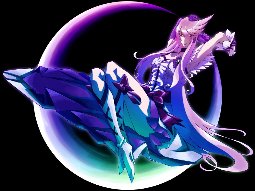 tsukikage yuri and cure moonlight (precure and 1 more) drawn by nutanutaunagi