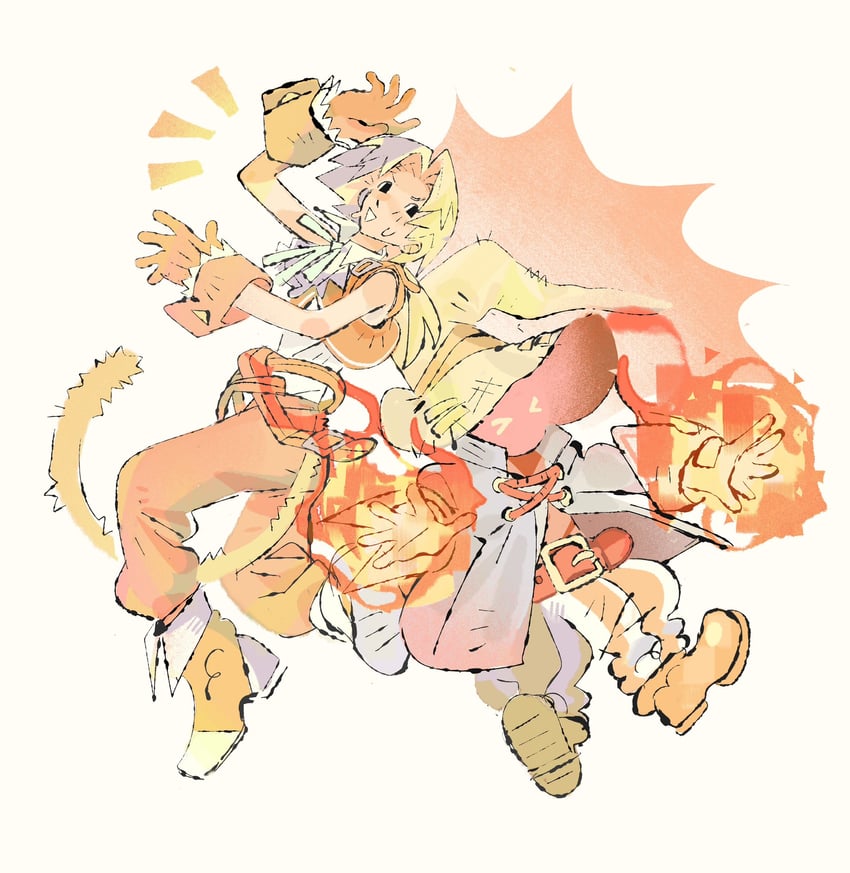 zidane tribal, black mage, and vivi ornitier (final fantasy and 1 more) drawn by jaysoysaucee