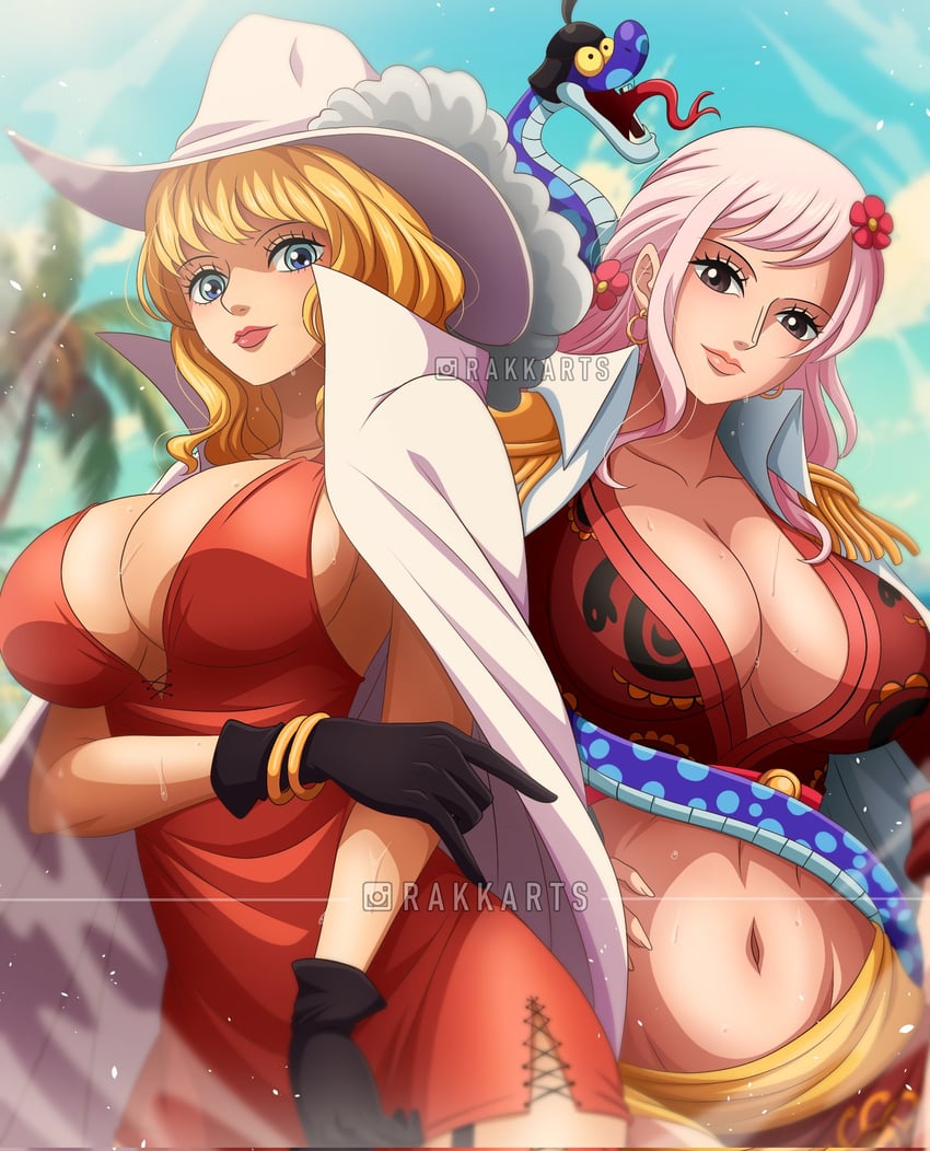 gloriosa and buckingham stussy (one piece) drawn by rakara11_(rakkarts)