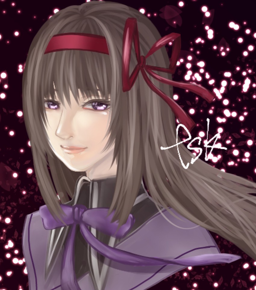akemi homura (mahou shoujo madoka magica) drawn by tasuku_(adj_593)