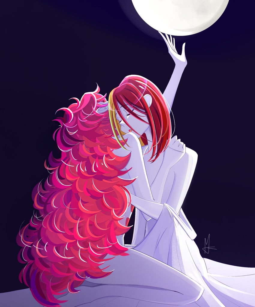padparadscha and rutile (houseki no kuni) drawn by m_ur_i