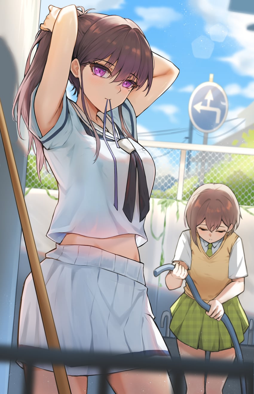 shiina taki and takamatsu tomori (bang dream! and 1 more) drawn by unique_(pixiv12704744)