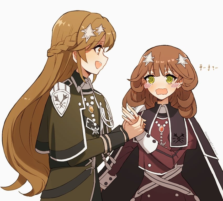 exosister elis and exosister stella (yu-gi-oh!) drawn by wen_zhi_(717256)