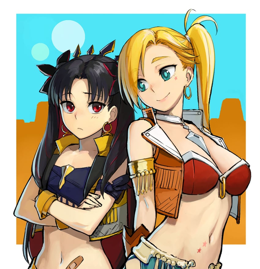 ishtar, space ishtar, and calamity jane (fate and 1 more) drawn by b_suke