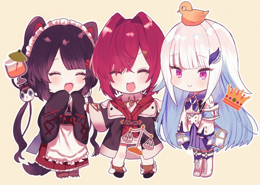 lize helesta, ange katrina, inui toko, and sebastian piyodore (nijisanji) drawn by y_o_u_k_a