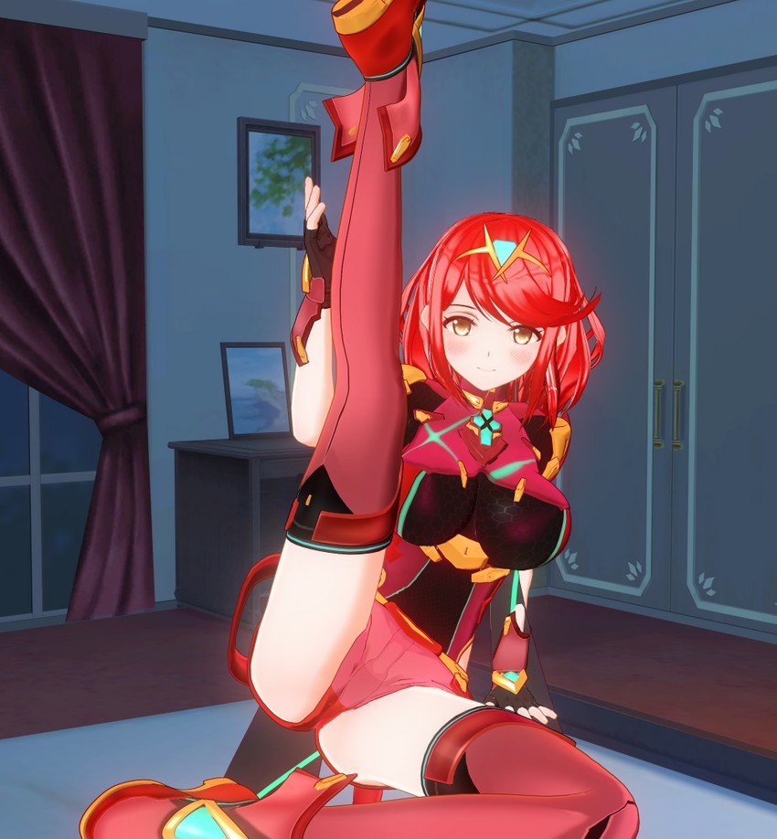 pyra (xenoblade chronicles and 1 more) drawn by kaneza
