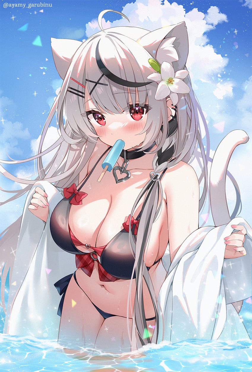 sakamata chloe (hololive) drawn by ayamy